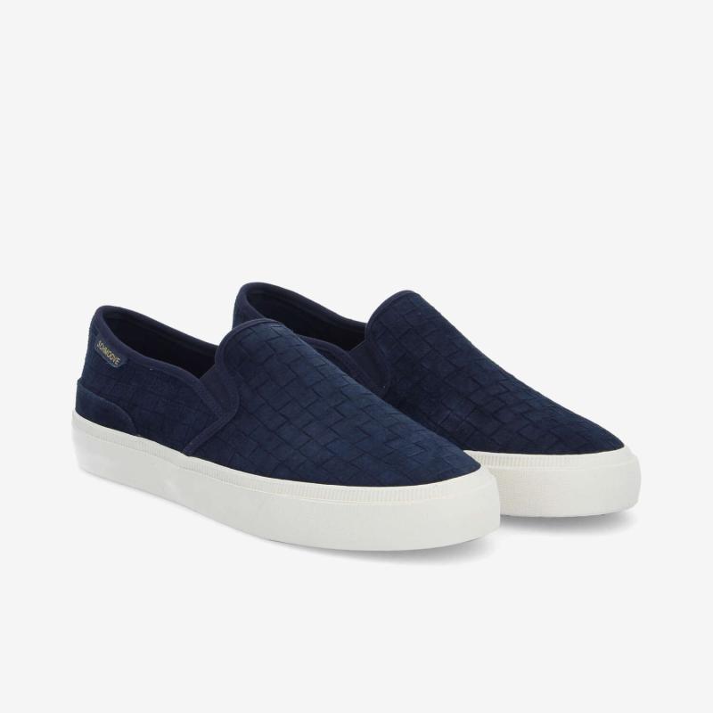 ARLO SLIP ON M - EMBOSSED SUEDE - NAVY